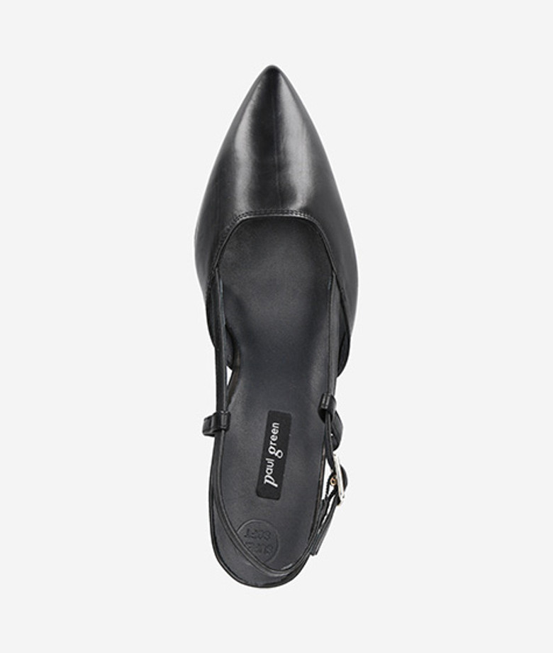 Paul Green 7992-013 Peeptoes & Slingpumps in schwarz