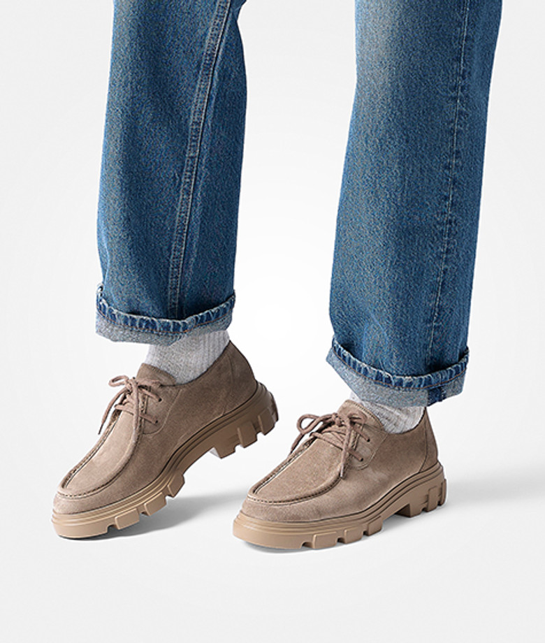 Paul Green 1183-028 scarpe stringate in beige
