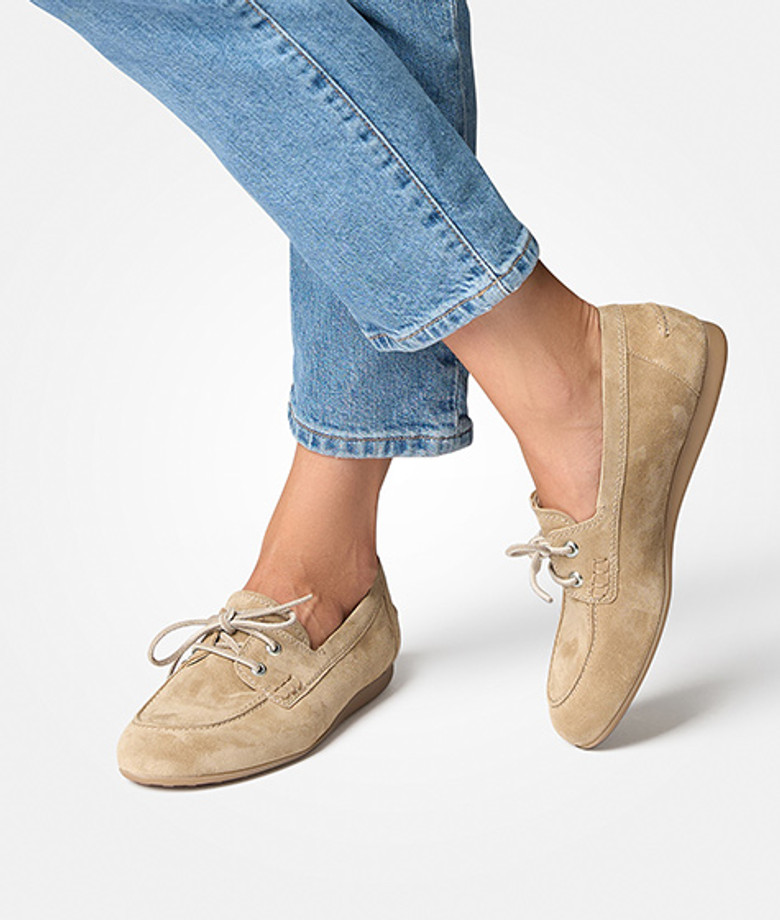 Paul Green 1136-007 scarpe stringate in beige