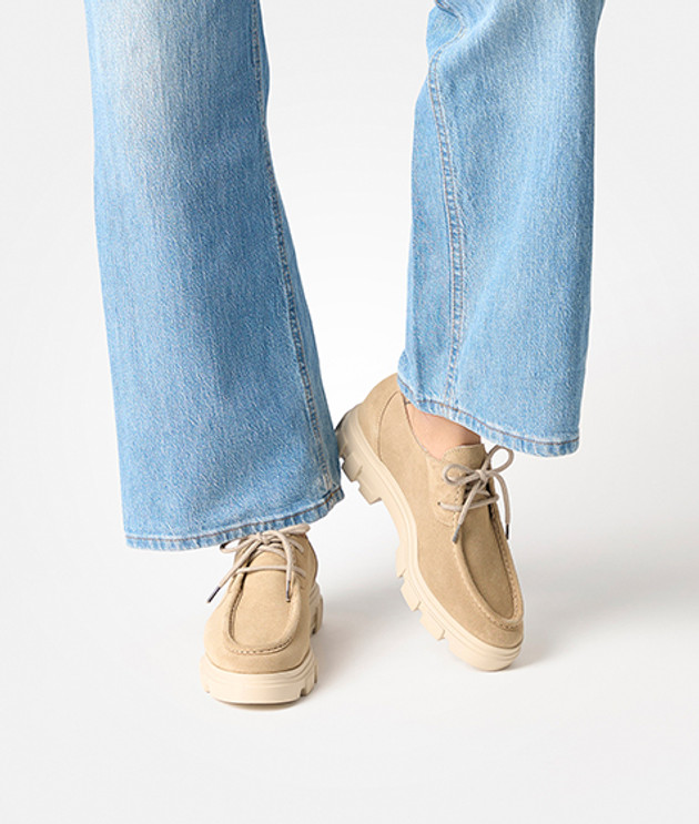 Paul Green 1183-049 scarpe stringate in beige