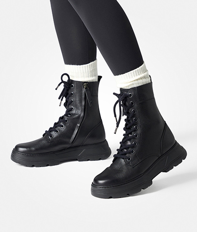 Stivali Paul Green 8260-038 in nero