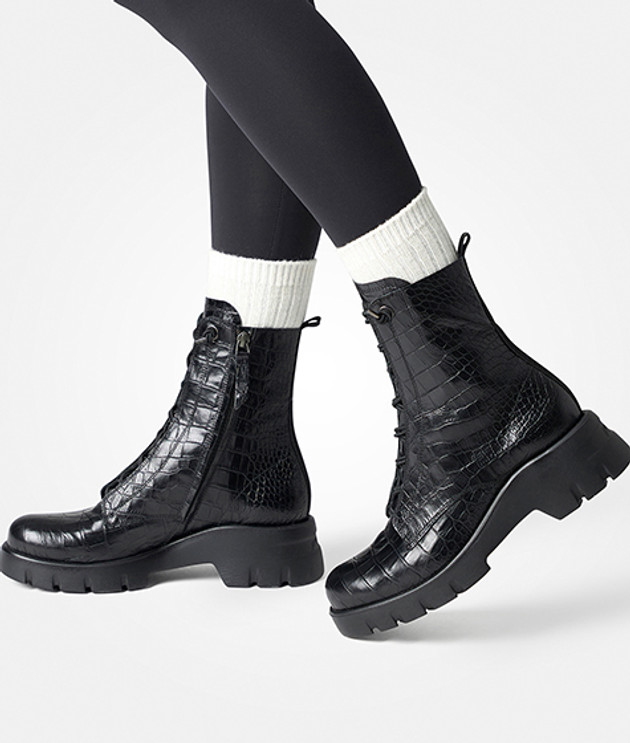 Stivali Paul Green 8216-058 in nero