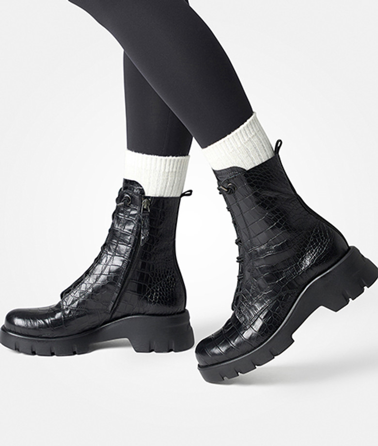 Stivali Paul Green 8216-058 in nero