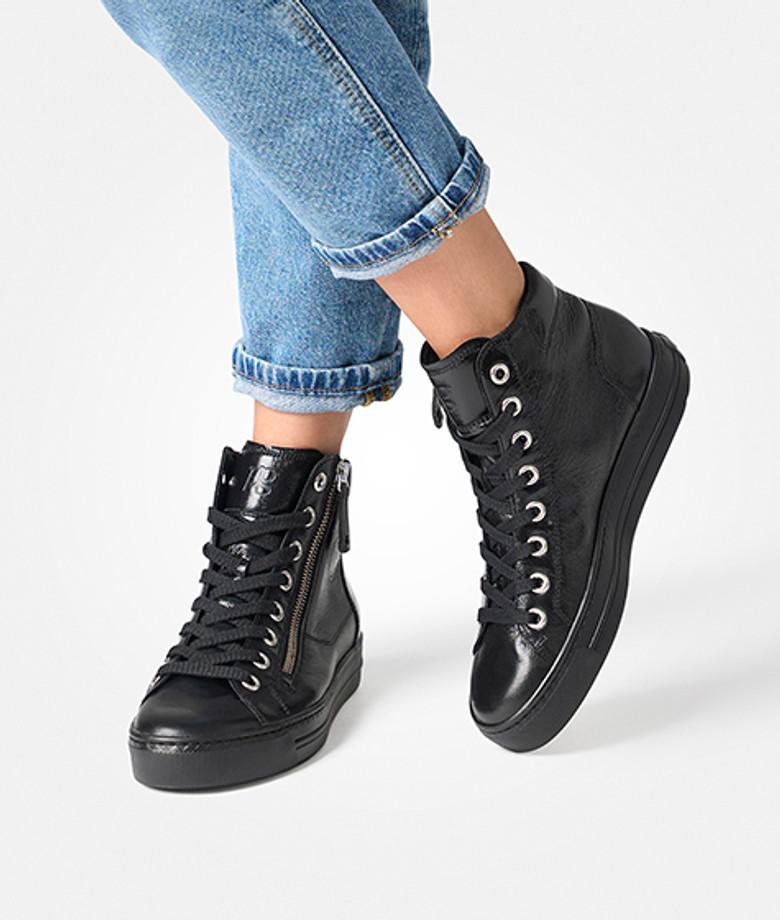 Sneaker Paul Green 4024-348 in nero
