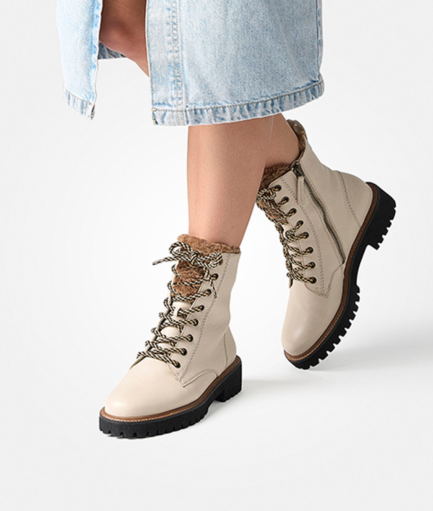 Paul Green 8175-028 fodera calda in beige