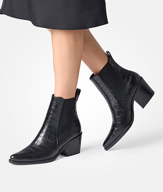 Paul Green 8150-028 stivaletti in nero