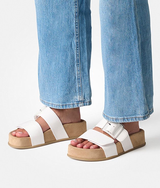 Sandali Paul Green 6157-037 in bianco