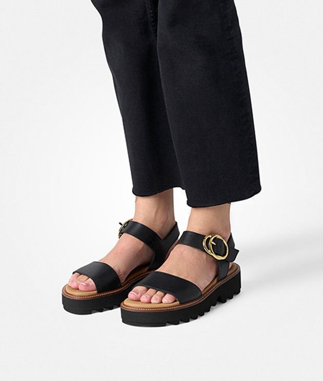 Sandali Paul Green 6189-009 in nero