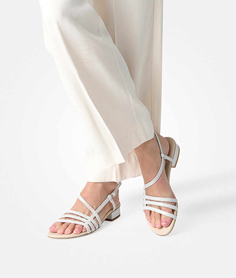 Sandali Paul Green 7621-199 in bianco