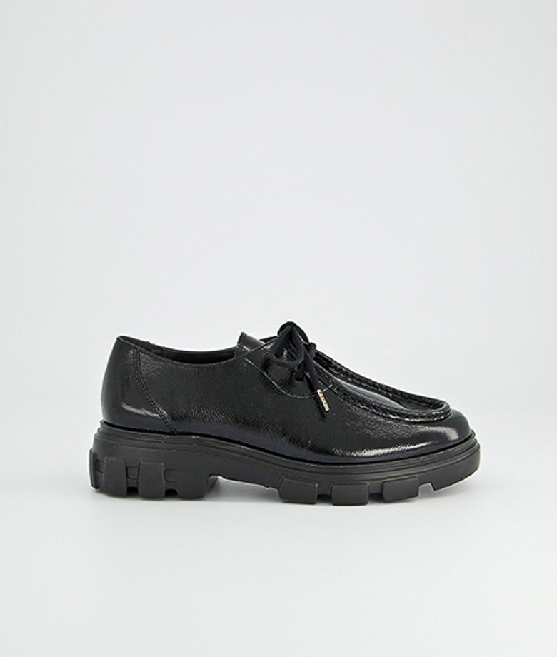 Paul Green 1183-018 scarpe stringate in nero
